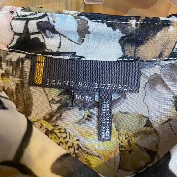 Jeans By Buffalo Blouse Women's Medium Multi Colored - Picture 3 of 3